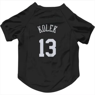 New York Knicks Tyler Kolek Black  Dog & Cat Pet Jersey