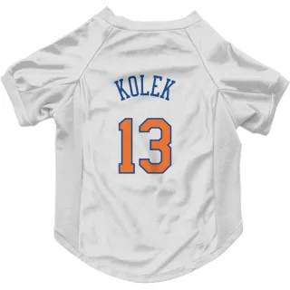 New York Knicks Tyler Kolek White  Dog & Cat Pet Jersey