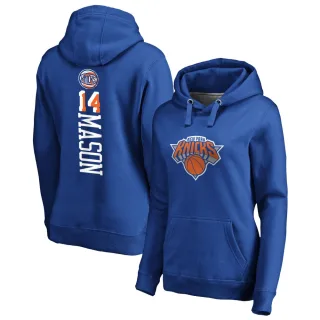 Women's New York Knicks Anthony Mason Royal Branded Backer Pullover Hoodie