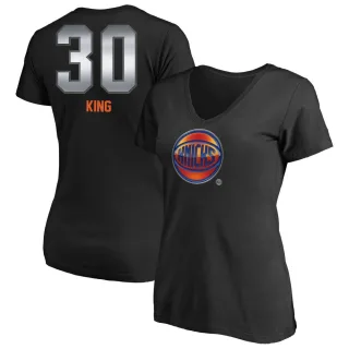 Women's New York Knicks Bernard King Black Midnight Mascot T-Shirt