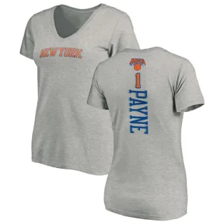 Women's New York Knicks Cameron Payne Ash Backer T-Shirt