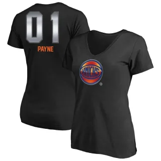 Women's New York Knicks Cameron Payne Black Midnight Mascot T-Shirt