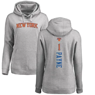 Women's New York Knicks Cameron Payne Branded Ash Backer Pullover Hoodie