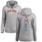 Women's New York Knicks Charles Oakley Branded Ash Backer Pullover Hoodie