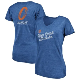 Women's New York Knicks Chuma Okeke Royal Sideline V-Neck T-Shirt