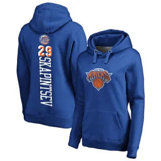 Women's New York Knicks Dmytro Skapintsev Royal Branded Backer Pullover Hoodie