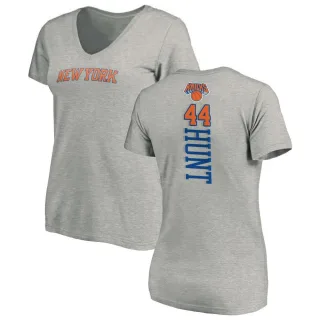 Women's New York Knicks Feron Hunt Ash Backer T-Shirt