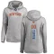 Women's New York Knicks Jacob Toppin Branded Ash Backer Pullover Hoodie