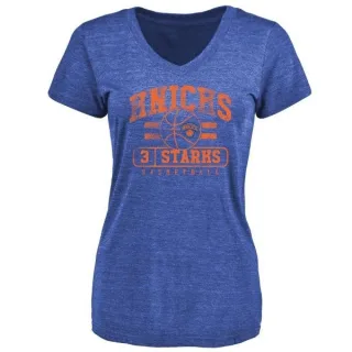 Women's New York Knicks John Starks Royal Baseline T-Shirt