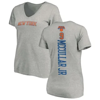 Women's New York Knicks Kevin McCullar Jr. Ash Backer T-Shirt