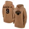 Women's New York Knicks Kevin McCullar Jr. Brown 2023 Salute to Service Pullover Hoodie