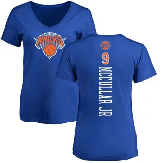 Women's New York Knicks Kevin McCullar Jr. Royal Backer T-Shirt