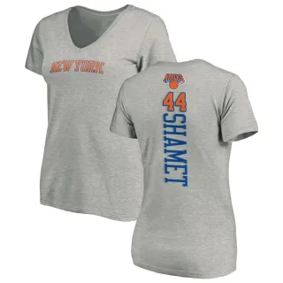 Women's New York Knicks Landry Shamet Ash Backer T-Shirt