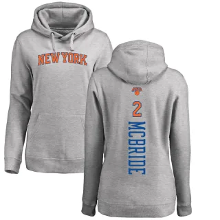 Women's New York Knicks Miles McBride Branded Ash Backer Pullover Hoodie