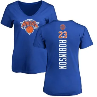 Women's New York Knicks Mitchell Robinson Royal Backer T-Shirt