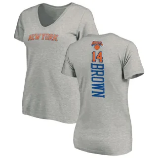 Women's New York Knicks Moses Brown Brown Ash Backer T-Shirt