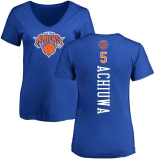 Women's New York Knicks Precious Achiuwa Royal Backer T-Shirt