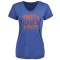 Women's New York Knicks Walt Frazier Royal Baseline T-Shirt