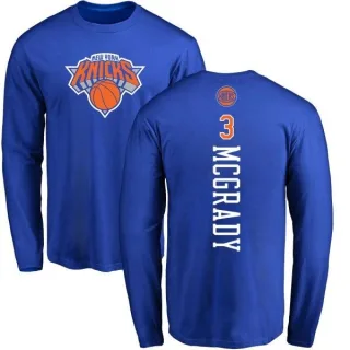 Youth New York Knicks Tracy Mcgrady Royal Backer Long Sleeve T-Shirt